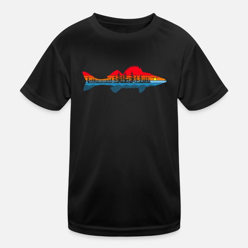 Pêche en plein air - Pêcheurs De doré jaune T-shirt sport Enfant