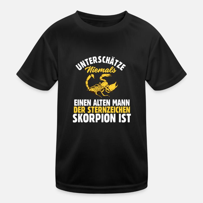 Sternzeichen Skorpion Kinder Funktions-T-Shirt