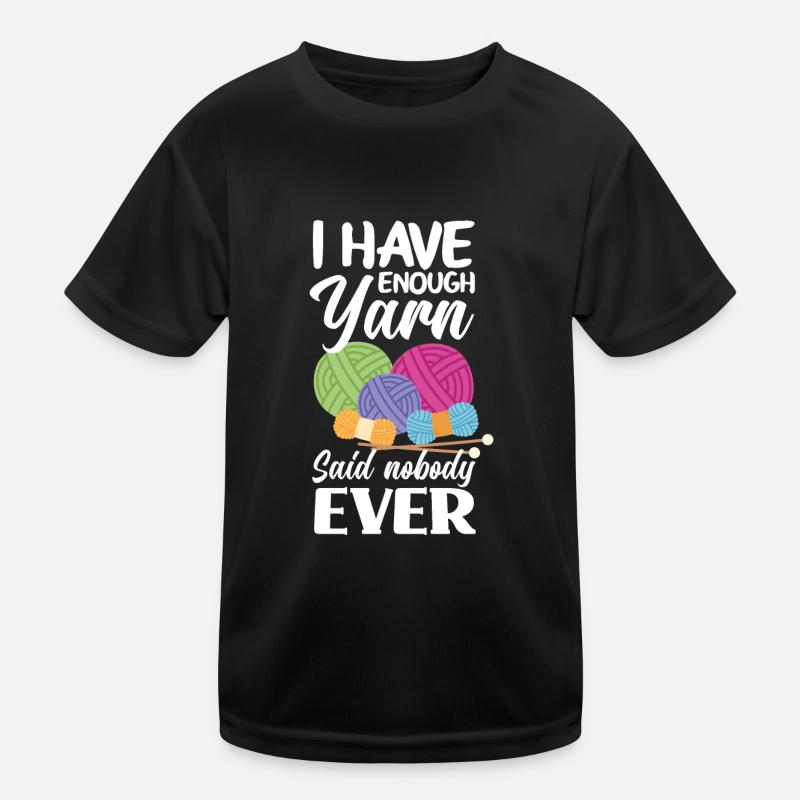 Knitting Knitting Needle Knitting Needle Knitting Kids Functional T-Shirt