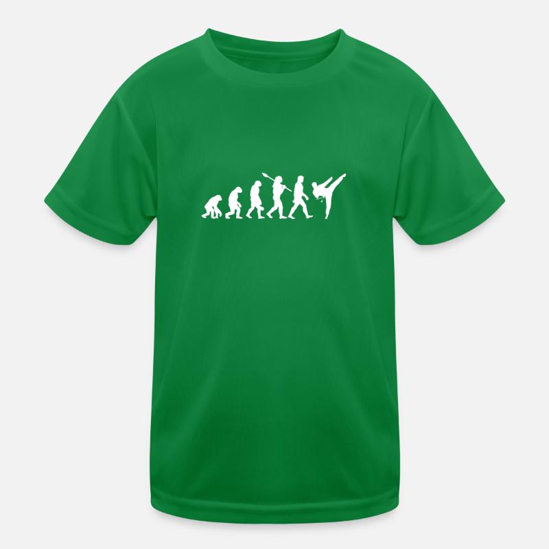 Evolution Karate Taekwondo Aikido Kampfsport Kinder Funktions-T-Shirt