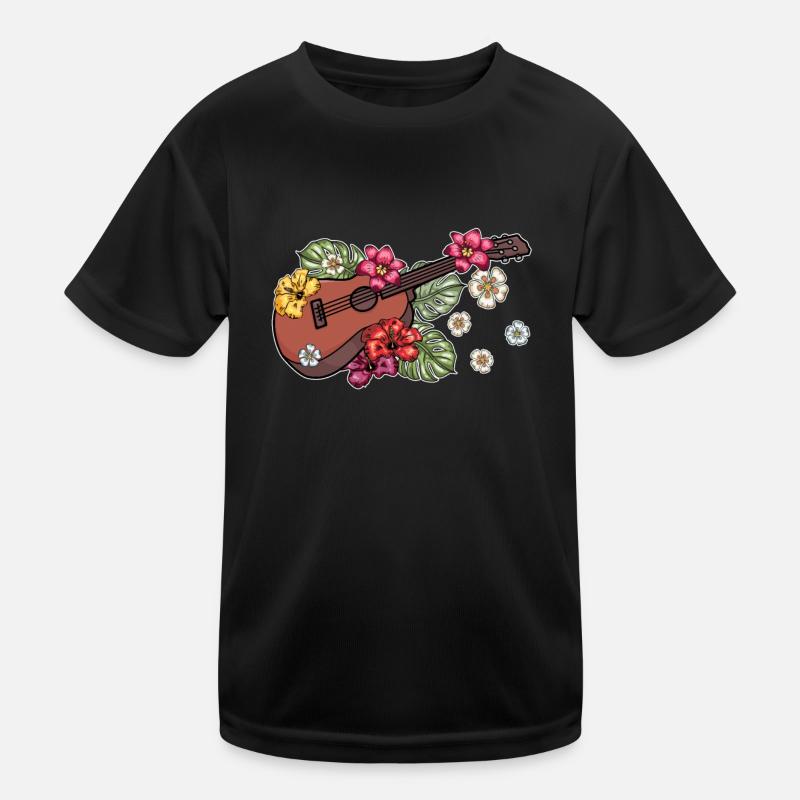 Ukulele - Kids Functional T-Shirt - black