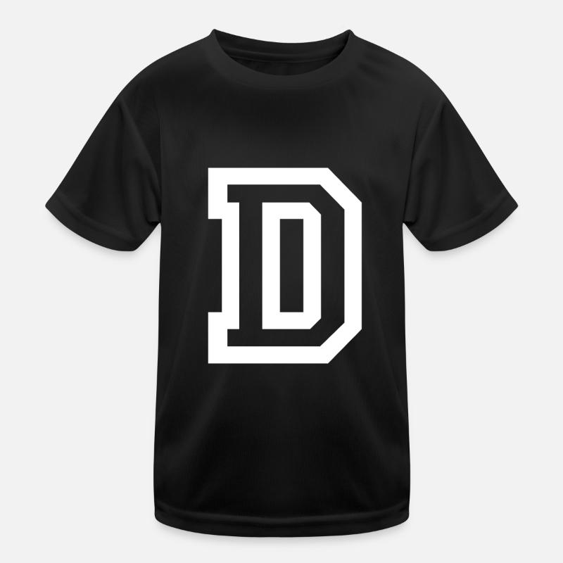 lettre D T-shirt sport Enfant