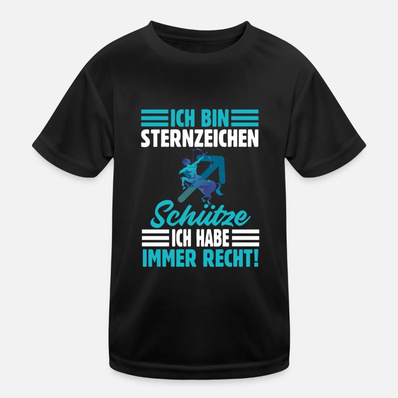 Sternzeichen Schütze Kinder Funktions-T-Shirt