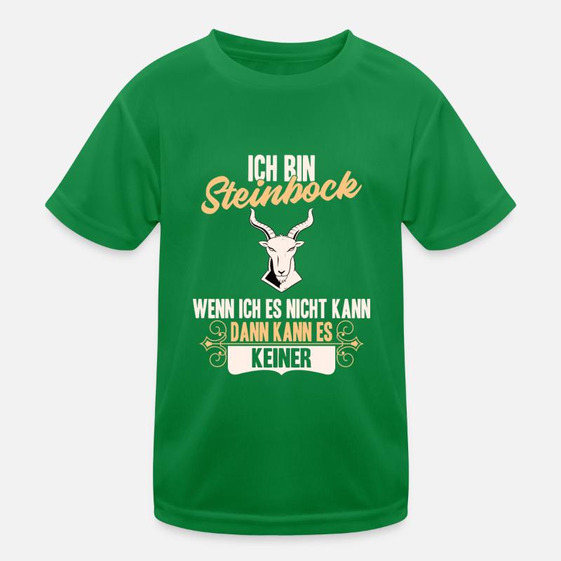 Sternzeichen Steinbock Kinder Funktions-T-Shirt
