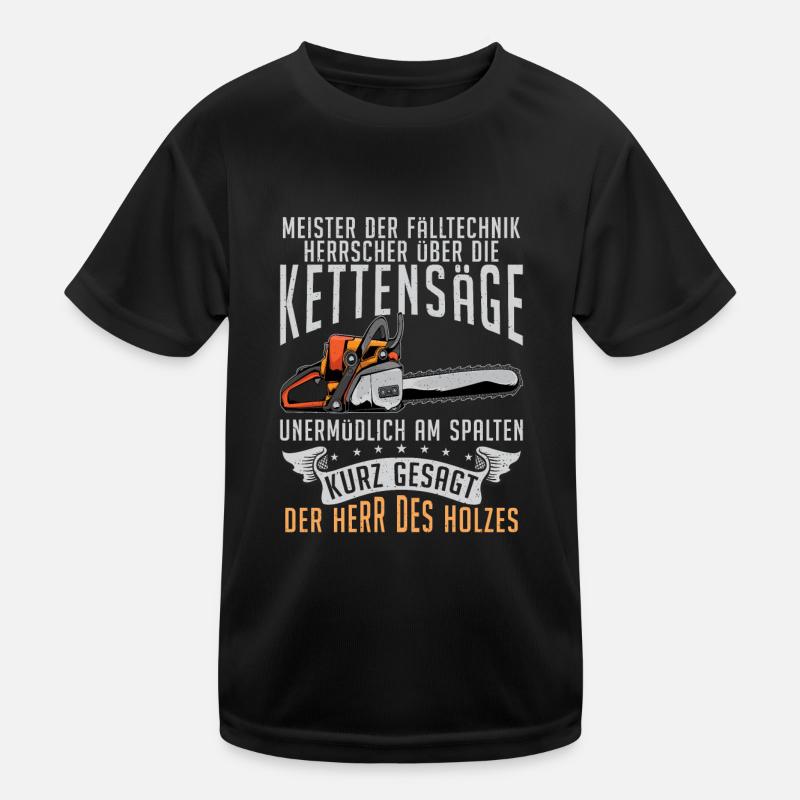 Meister der Fälltechnik Herr Des Holzes Kinder Funktions-T-Shirt
