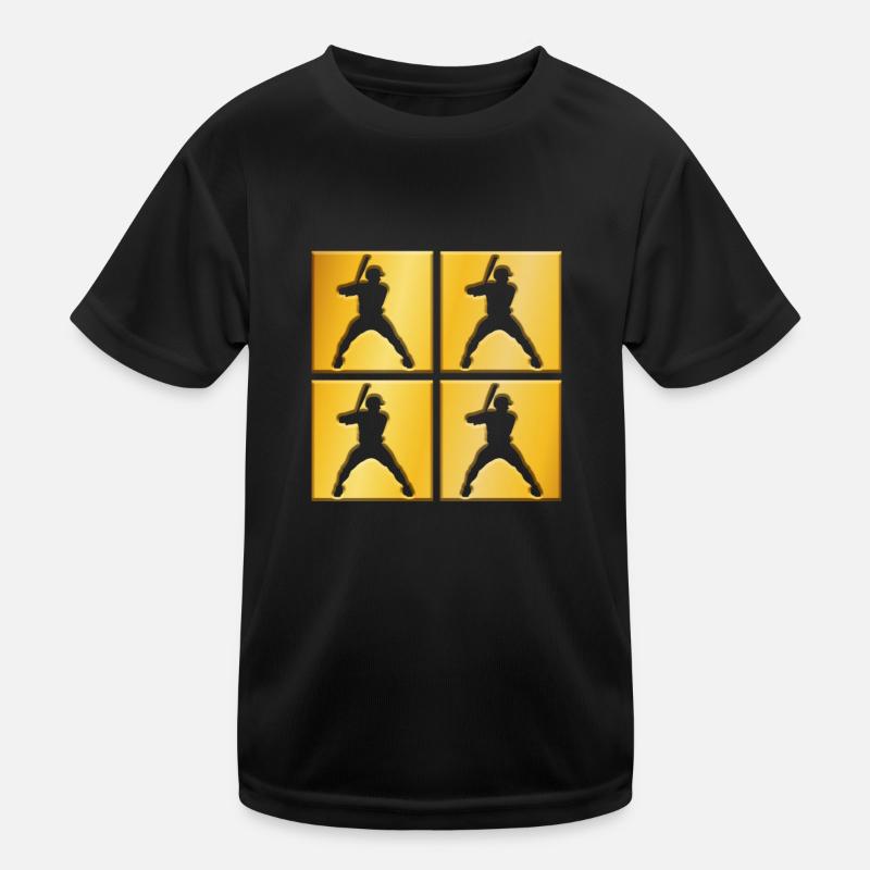 Logo doré du baseball T-shirt sport Enfant