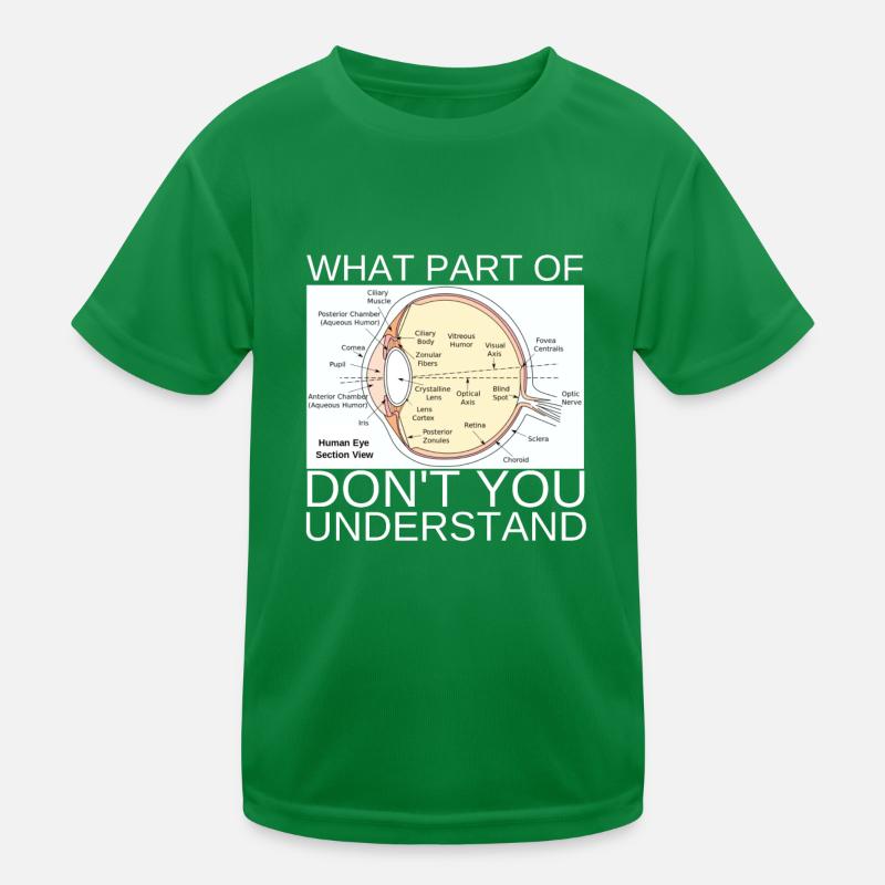 Ophthalmologist Optometrist Optometry And Optician Kids Functional T-Shirt