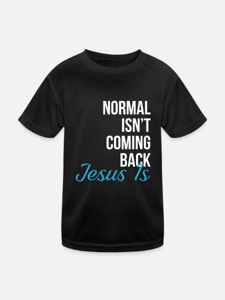 jesus Design pour un jésus et les passionnés de religion - T-shirt sport Enfant - noir - Devant