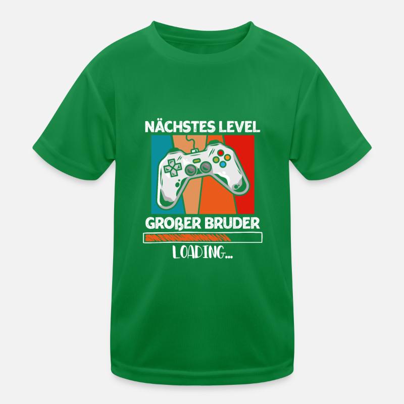 Nächstes Level Großer Bruder Loading Gamer Kinder Funktions-T-Shirt