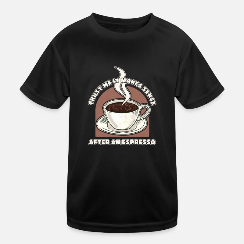 Café expresso T-shirt sport Enfant