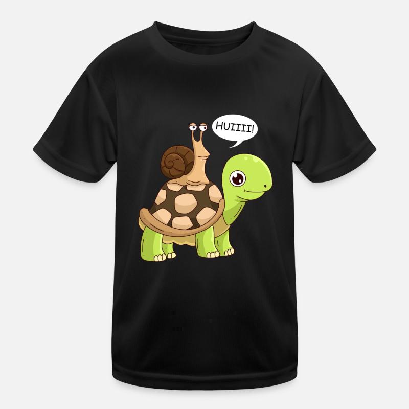 Sarkasmus Geschwindigkeit Wheee! Schnecke Kinder Funktions-T-Shirt