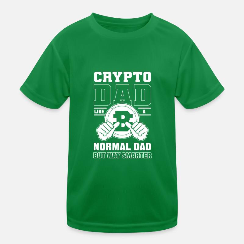 Crypto Papa comme un papa normal mais beaucoup plus intelligent T-shirt sport Enfant