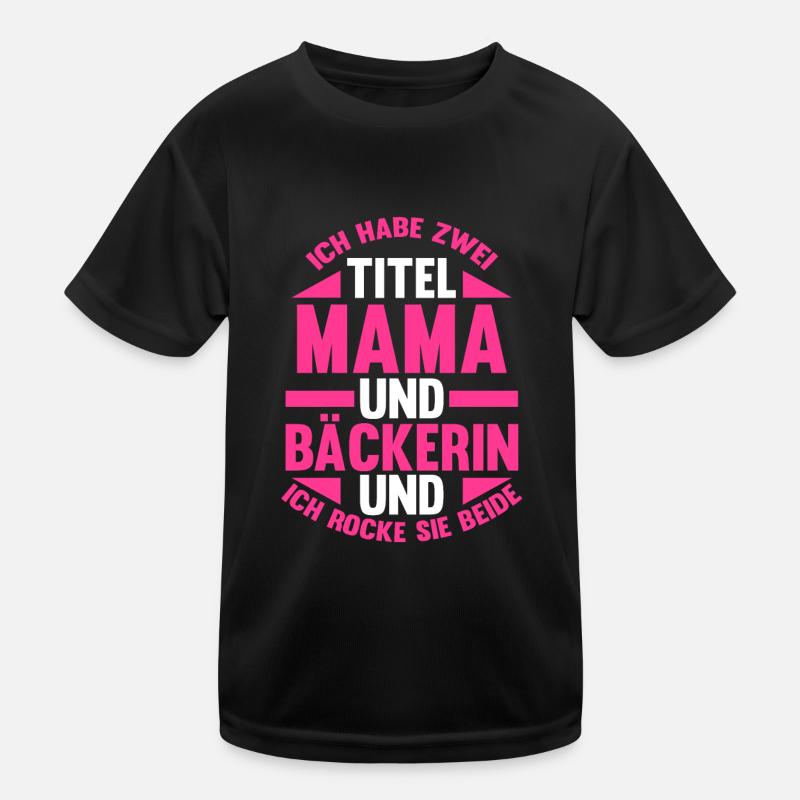 Bäckerei Mama Bäckerin Kinder Funktions-T-Shirt
