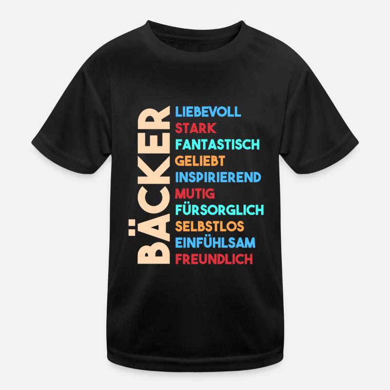 Bäckerei Bäcker Kinder Funktions-T-Shirt