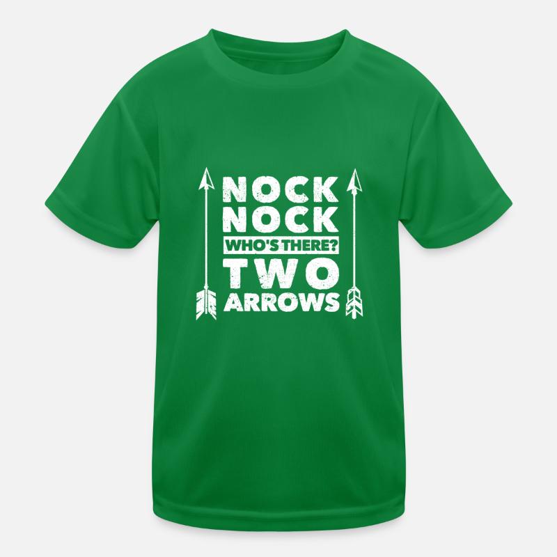 Funny Archery Archer Nock Nock Kids Functional T-Shirt