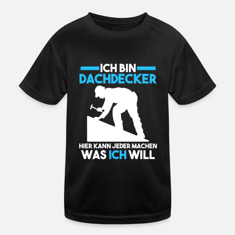 Dachdecker Kinder Funktions-T-Shirt