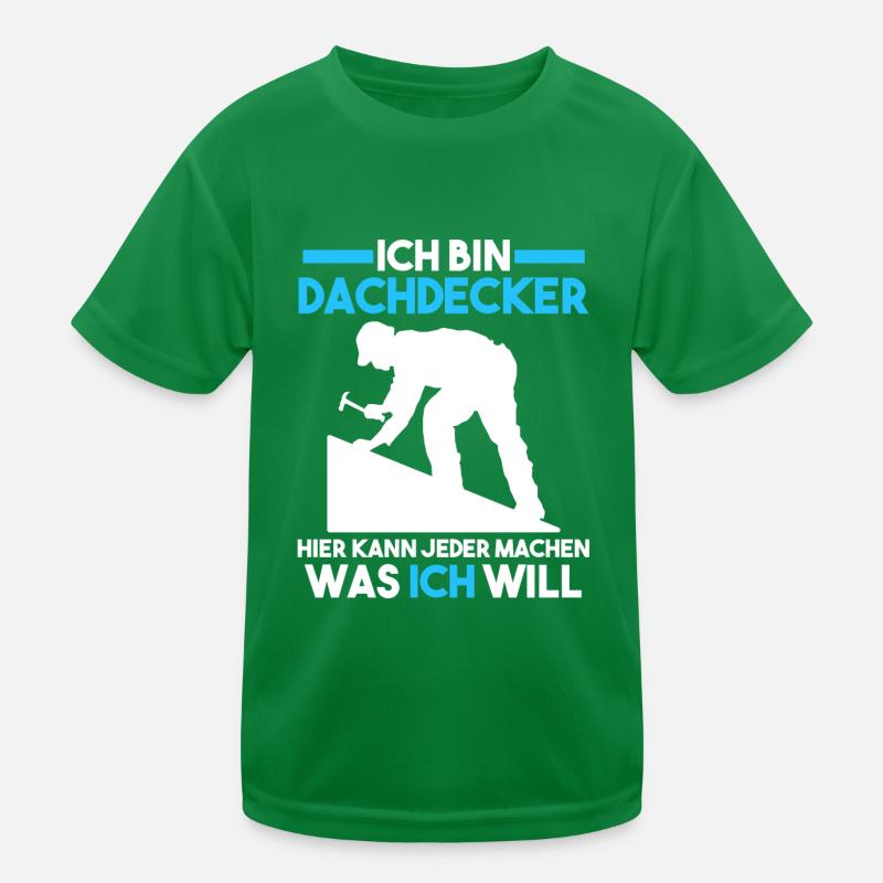 Dachdecker Kinder Funktions-T-Shirt