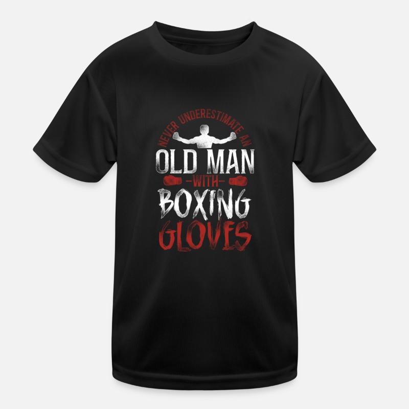 Boxing Dad Father Retired Vintage Kids Functional T-Shirt