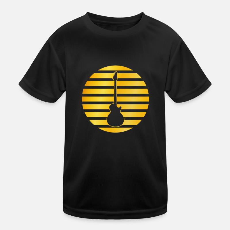 E guitar golden logo Kids Functional T-Shirt