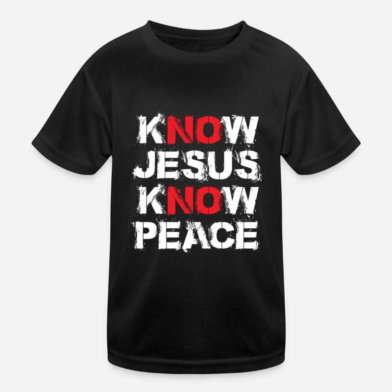 Know Jesus Know Peace Kids Functional T-Shirt