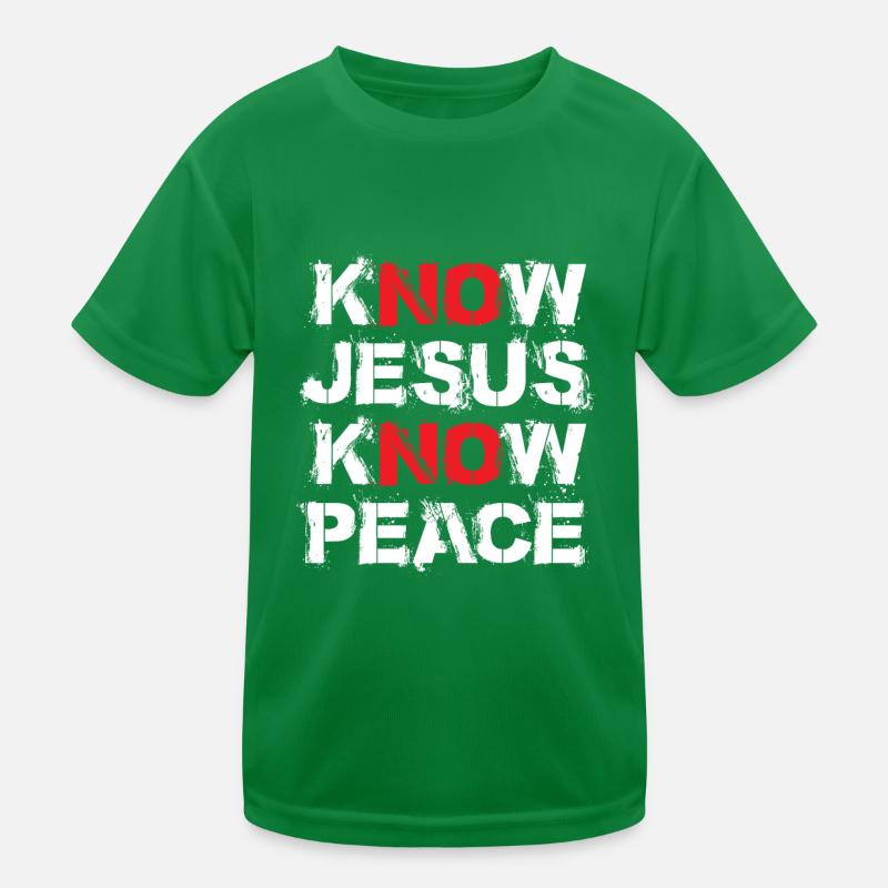 Know Jesus Know Peace Kids Functional T-Shirt