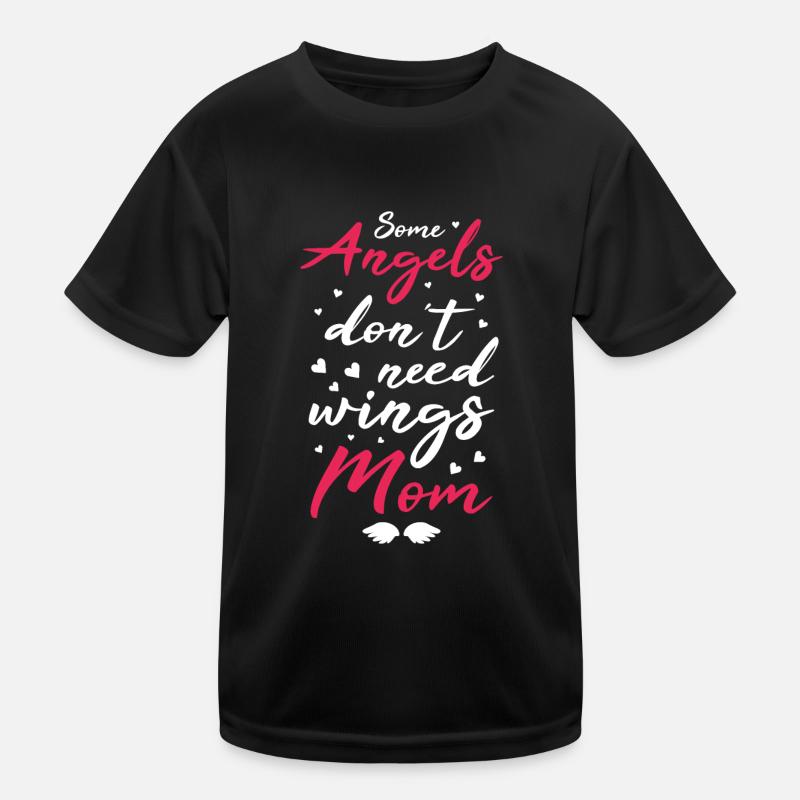 Angel Mom Kinder Funktions-T-Shirt