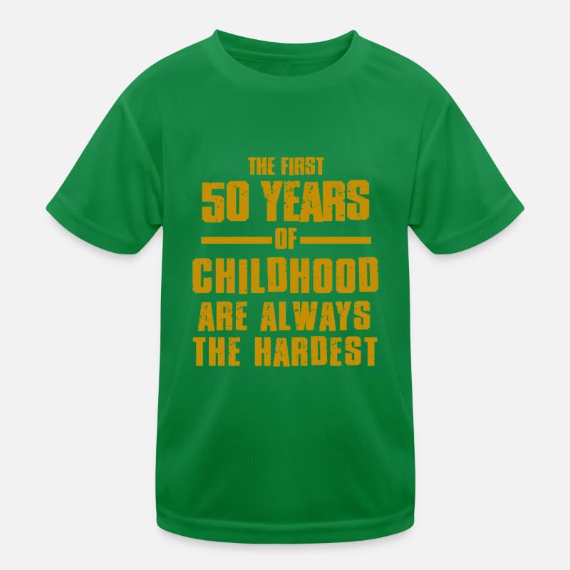 First 50 Years Kids Functional T-Shirt