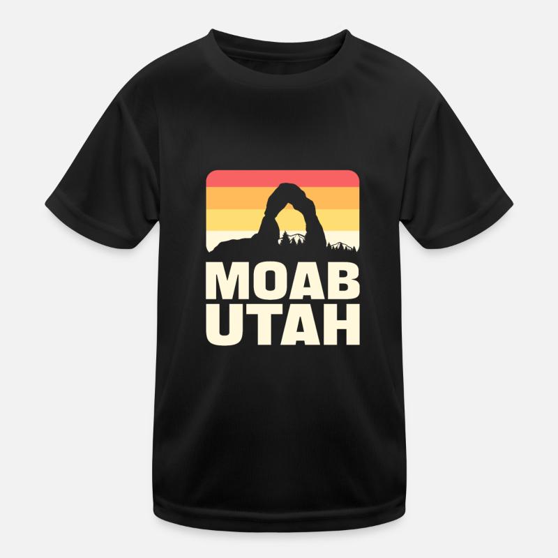 Moab Utah Vitange Mountain Kinder Funktions-T-Shirt