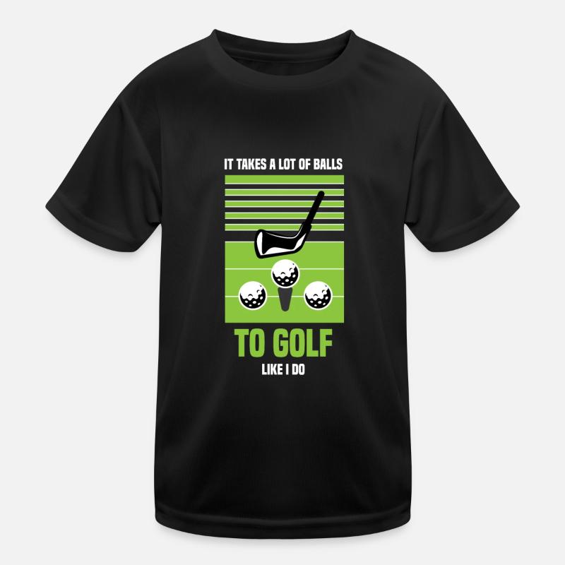 Golf Golfers golf golf clubs Golf course Kids Functional T-Shirt