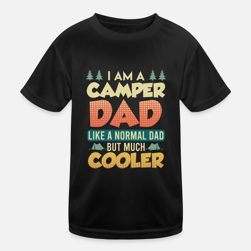 Camper Papa Kinder Funktions-T-Shirt
