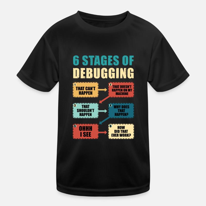 Programmation Débogage Drôle programmeur Cadeau T-shirt sport Enfant