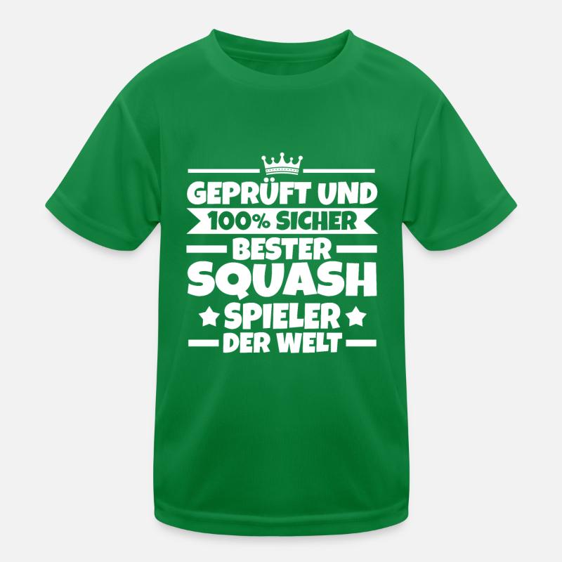 Bester Squashspieler Squash Kinder Funktions-T-Shirt