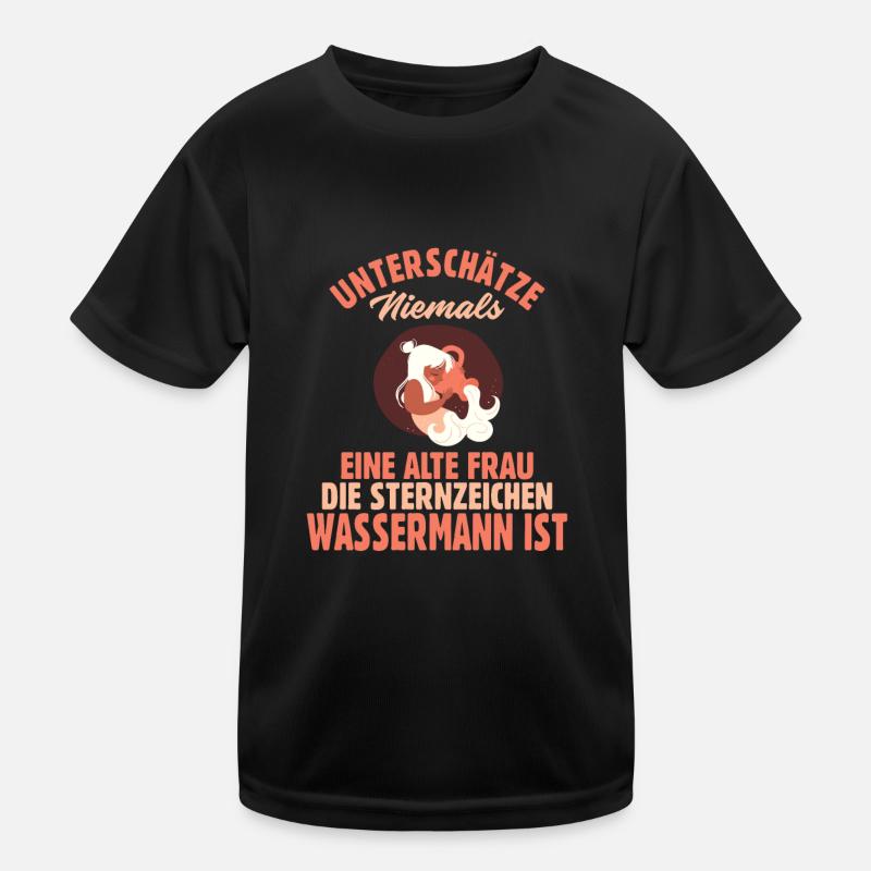 Sternzeichen Wassermann Kinder Funktions-T-Shirt