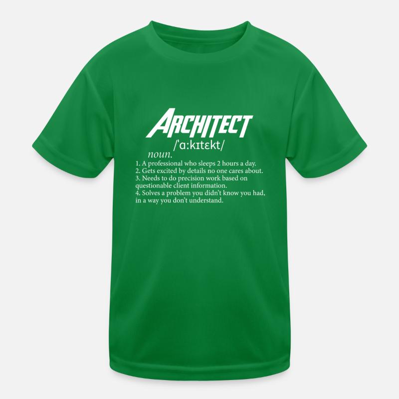 Funny Architect Definition Architecture Student T-shirt sport Enfant
