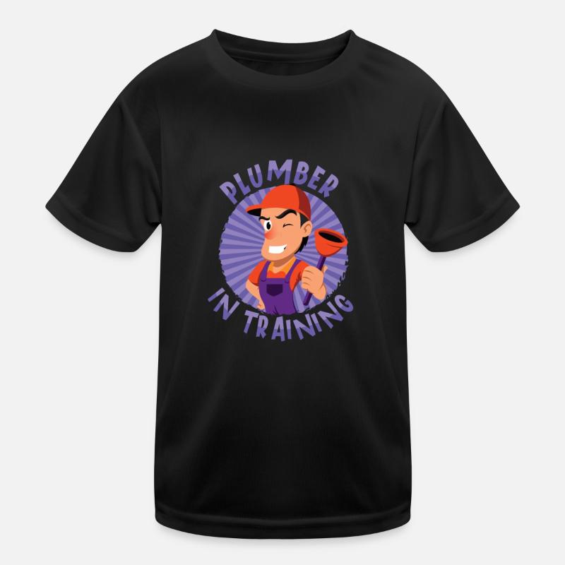 Plumber Master Plumber Repair Pipes Pipe Pliers Kids Functional T-Shirt