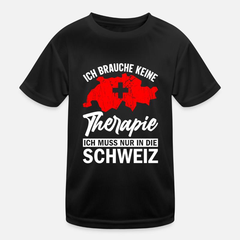 Schweiz Kinder Funktions-T-Shirt