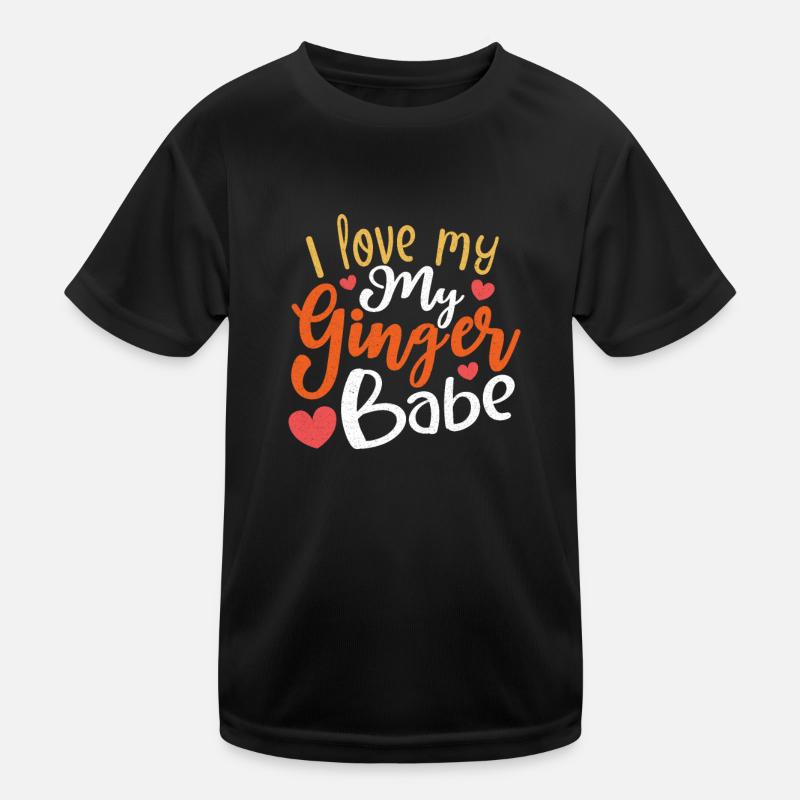 Redhead Ginger Red Haired Funny Ginger Hair Kids Functional T-Shirt