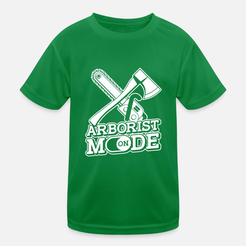 Tree Climbing Arborist Arborist Tree Climber Kids Functional T-Shirt