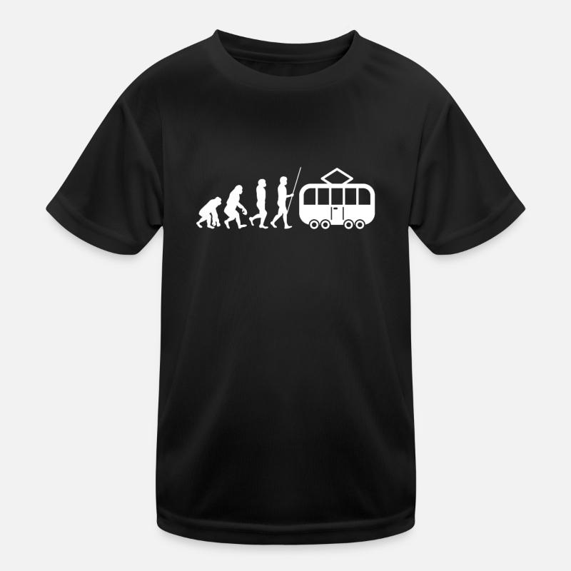 Tram Véhicule Train Tramway Trolley Téléphérique T-shirt sport Enfant