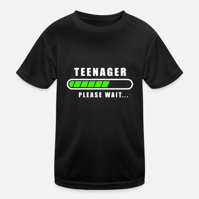 Teenager Loading Please Wait Kinder Funktions-T-Shirt