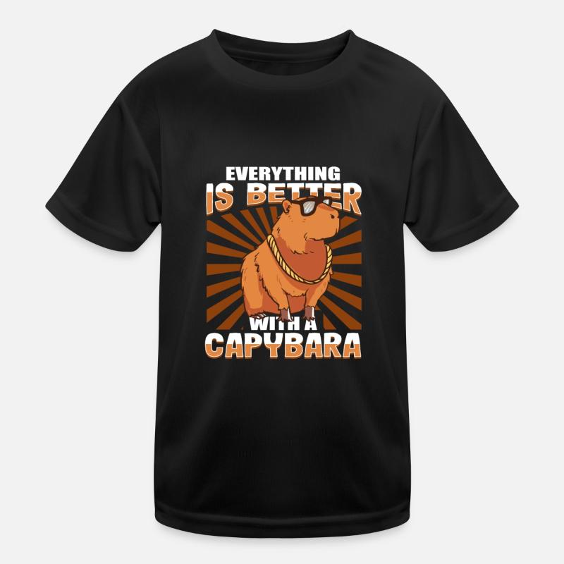 Capybara capybara rongeur T-shirt sport Enfant