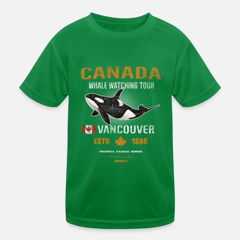 Canada Vancouver Wal Orca Geschenk Kinder Funktions-T-Shirt