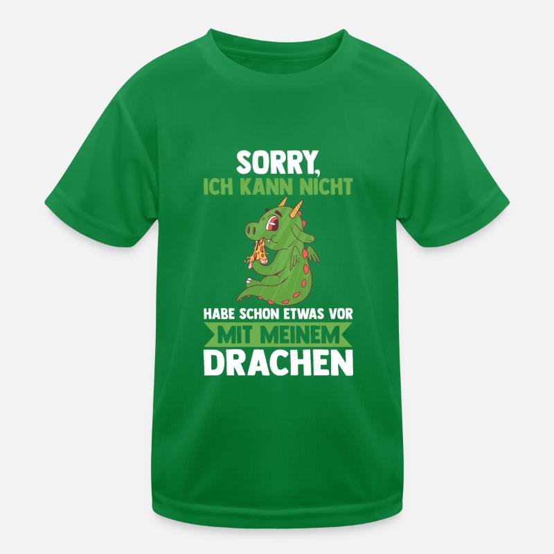 Drachen Kinder Funktions-T-Shirt