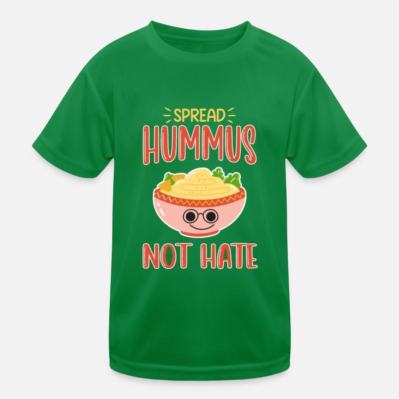 Veganer Hummus Brotaufstrich Kinder Funktions-T-Shirt