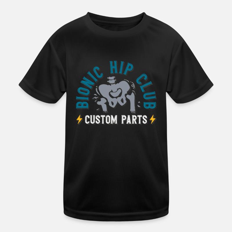 Bionic Hip Club, hip prosthesis Kids Functional T-Shirt
