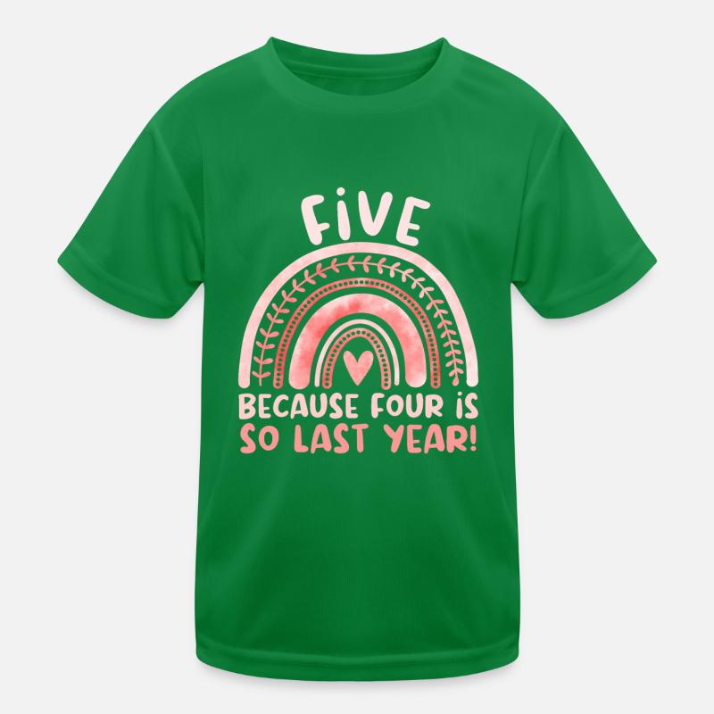 5e anniversaire Cinquième anniversaire Cinq ans T-shirt sport Enfant