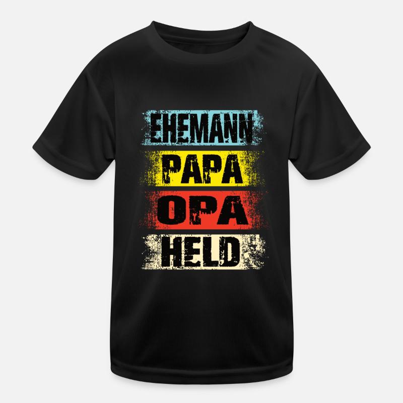 Ehemann Papa Opa Held Kinder Funktions-T-Shirt