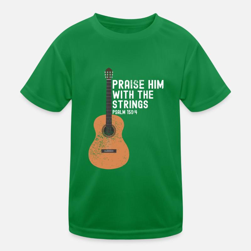 Praise Him With String - Guitare basse T-shirt sport Enfant