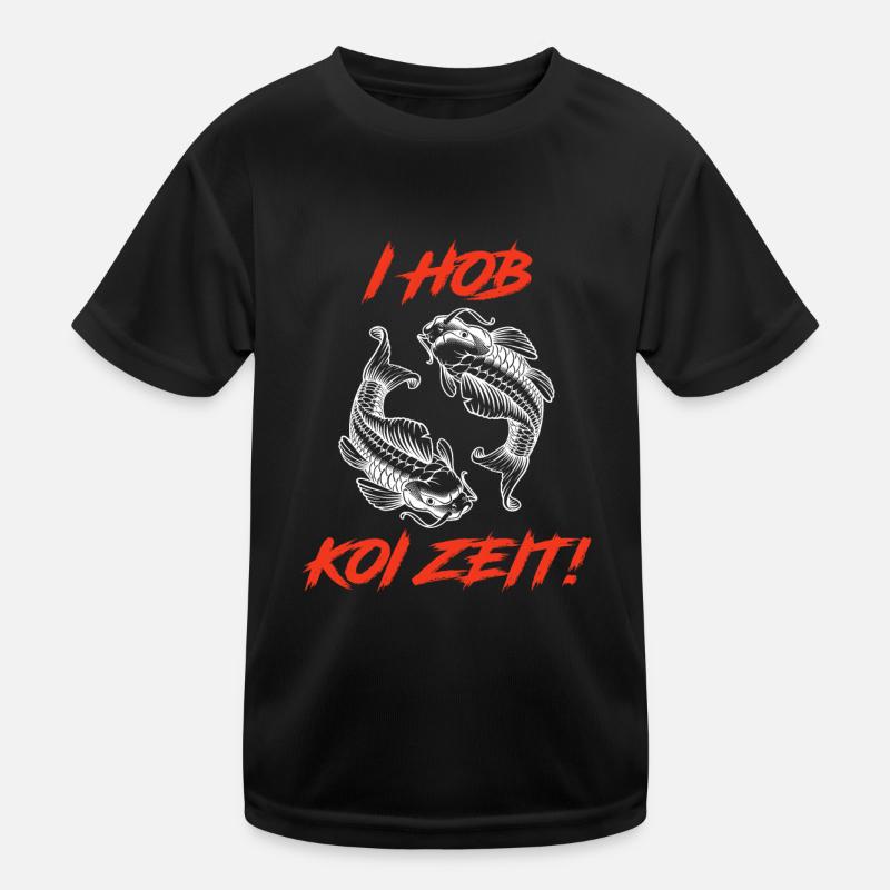 Ich hob Koi Zeit Koi Karpfen Koi Teich Kinder Funktions-T-Shirt