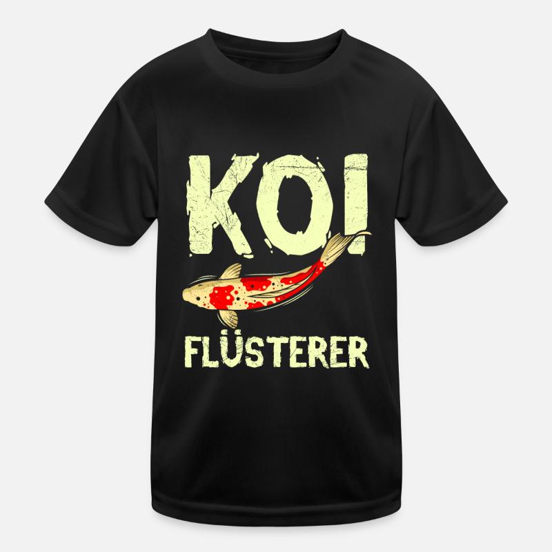 Koi Flüsterer Gartenteich Koi Kinder Funktions-T-Shirt